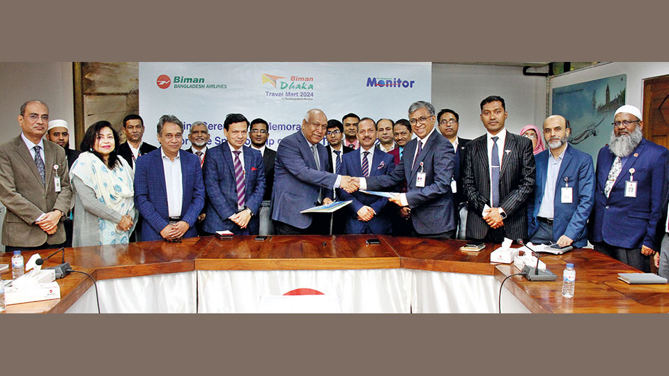 Biman joins Dhaka Travel Mart 2024 as Title Sponsor