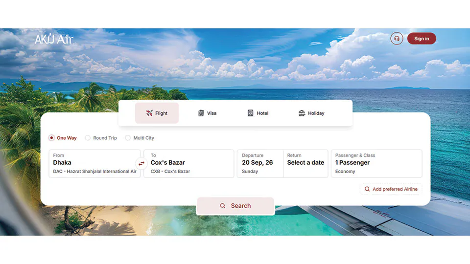 Akij Air targets full-service digital travel platform as Bangladesh OTA market matures