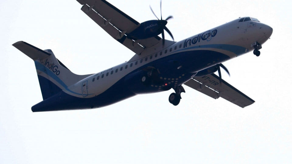 ATR-72 aircraft of IndiGo suffers critical nose gear failure on landing