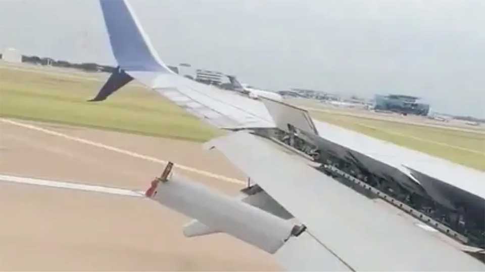 Delta airlines Boeing 737 loses flap in flight