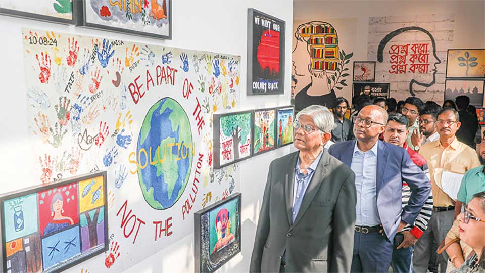 বিশ্বব্যাংকের আয়োজন - জুলাই-আগস্ট গণ-অভ্যুত্থানের গ্রাফিতি প্রদর্শনী