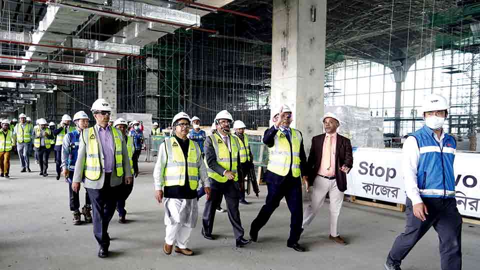 Dhaka Airport Third Terminal construction 60pc complete: Mahbub Ali