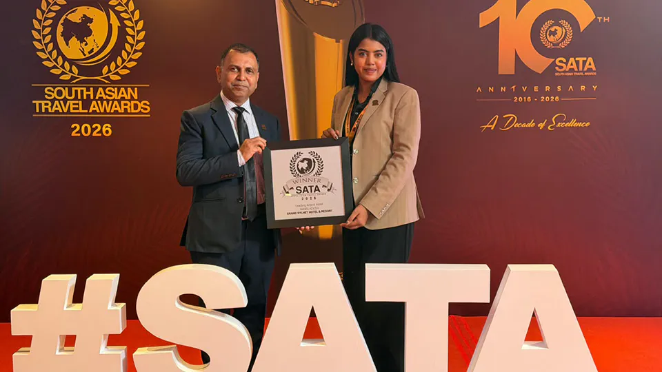 Grand Sylhet wins Leading Airport Hotel award at SATA 2026