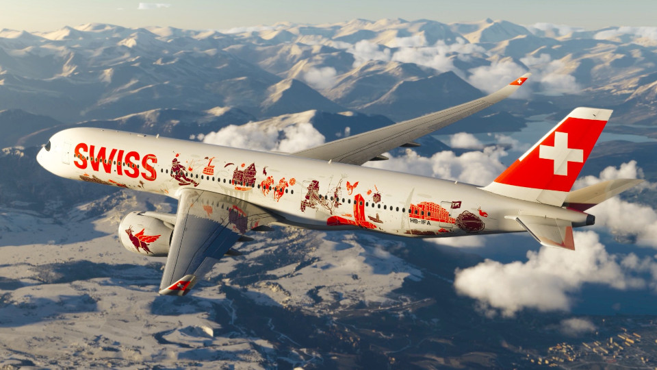 SWISS unveils special "Wanderlust" livery for first A350