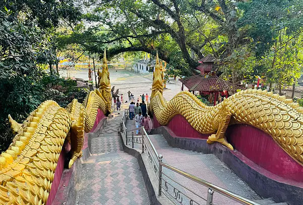 রামুর বুকে উঠছে ১৫০ ফুটের নির্বাণশয্যা