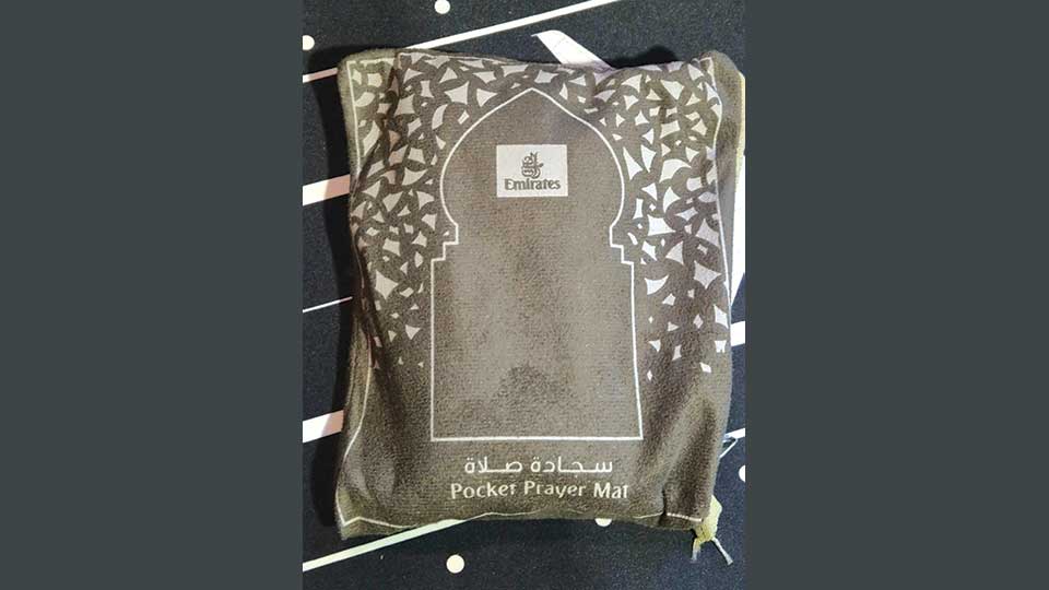 Emirates introduces pocket prayer mats for passengers