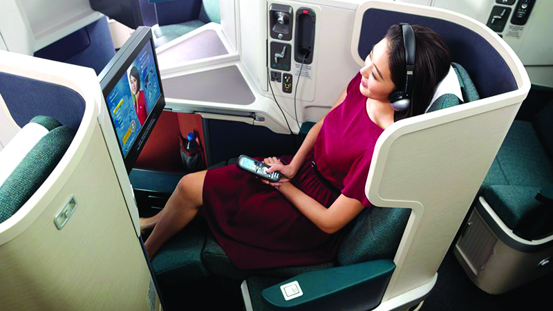 Cathay Pacific eases mask restrictions for premium passengers
