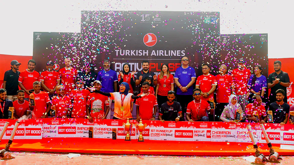 Turkish Airlines marks 15 years in Bangladesh with marathon