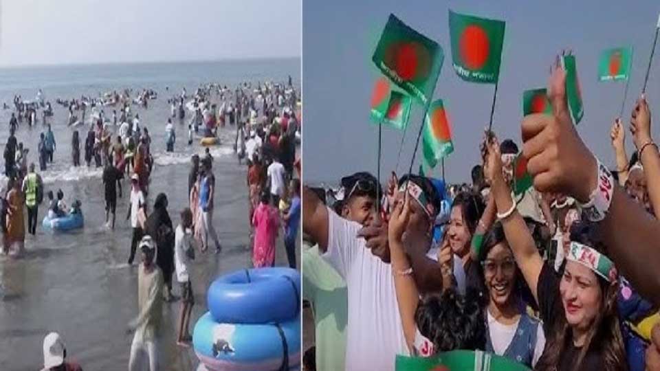 বিজয় দিবসের ছুটিতে পর্যটকে মুখর সৈকত নগরী