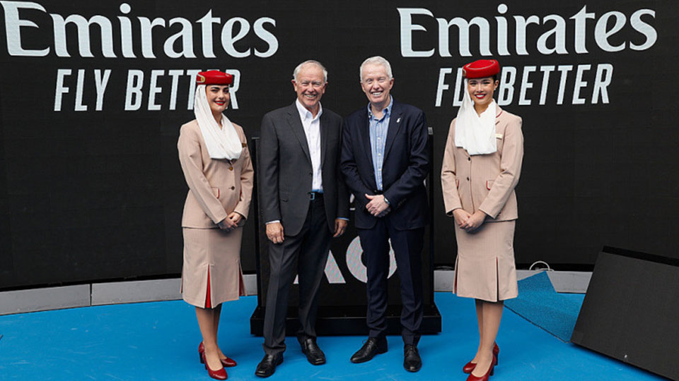 Emirates returns as the Official Airline of the Australian Open for another five years