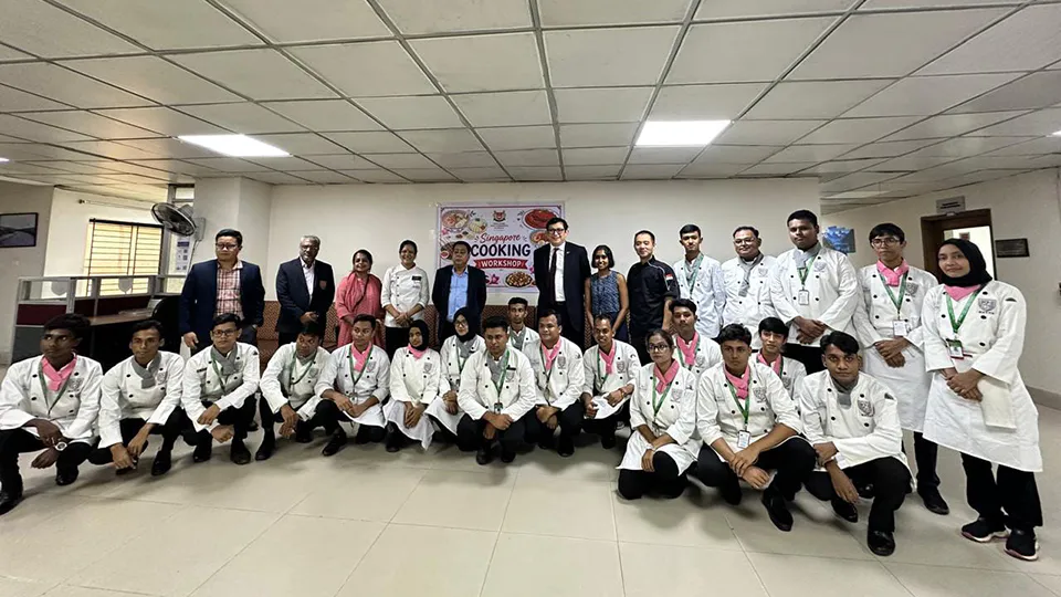 Singapore High Commission holds cooking workshop for NHTTI students