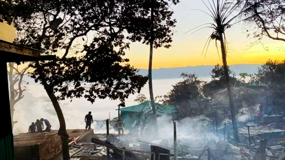 Devastating fire burns down many resorts in Sajek