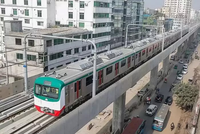 আগারগাঁও থেকে আজ বিকেলে মতিঝিল যাবে মেট্রোরেল