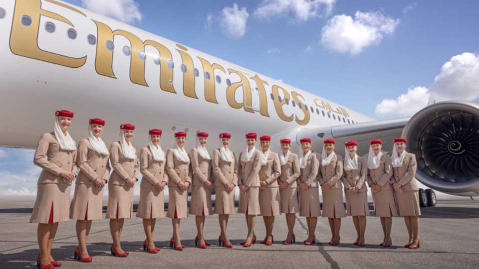Emirates showcased its latest A350 at the 2025 Paris Airshow