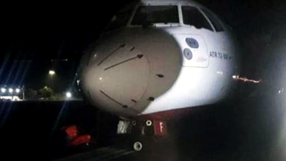NOVOAIR escapes an accident at Saidpur Airport, passengers are safe
