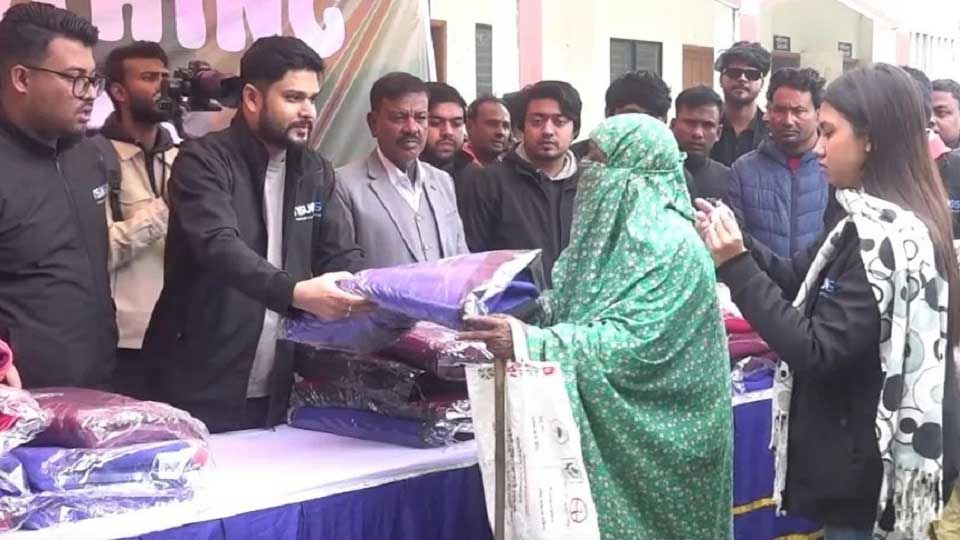 NSU social service club distributes winter clothes in N region