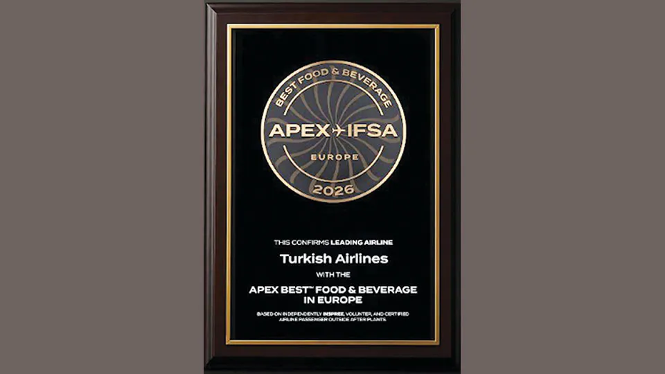 Turkish Airlines named Best F&B Airline in Europe for fifth time