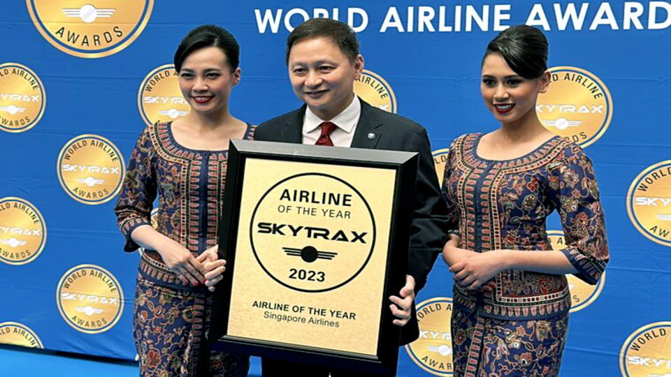 Singapore Airlines named World's Best at 2023 Skytrax Awards