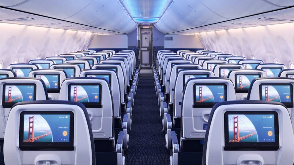 United Airlines to retrofit seatback entertainment screens to aircraft