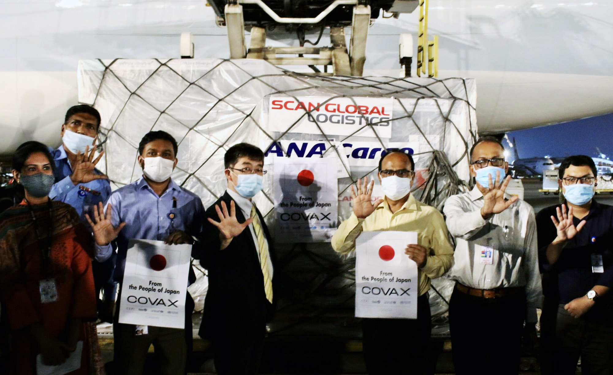 ANA provides Bangladesh with int’l transportation of Covid vaccines