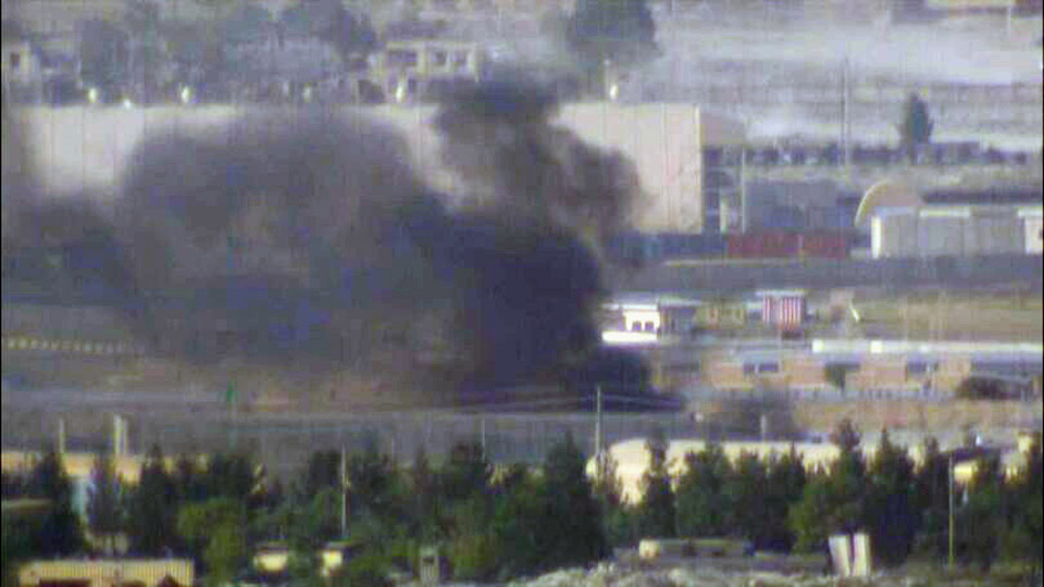 Huge fire breaks out at Kabul Airport