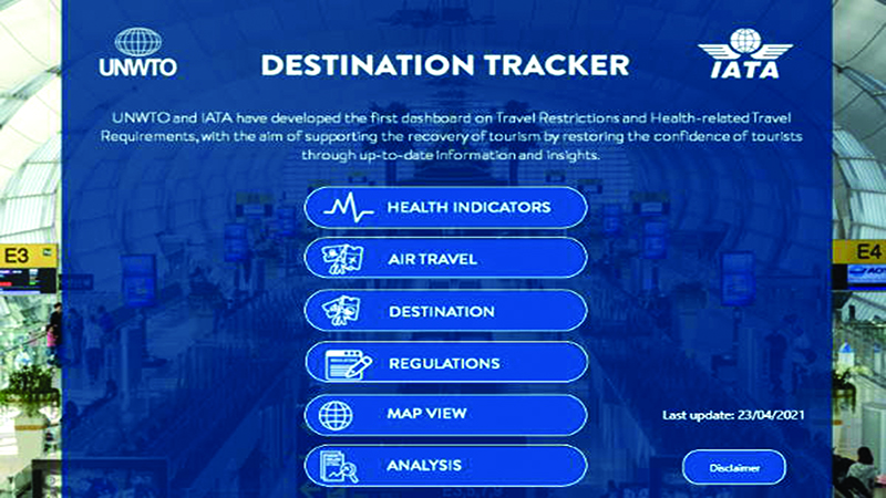 UNWTO partners with IATA for new Covid-19 tracker