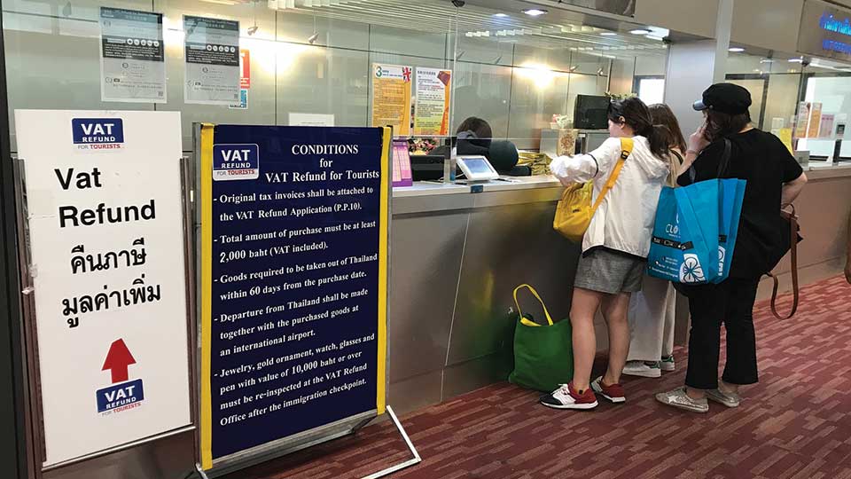 Thailand launches new VAT refund for foreign travelers