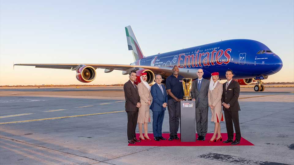 Emirates delivers NBA Cup to New York