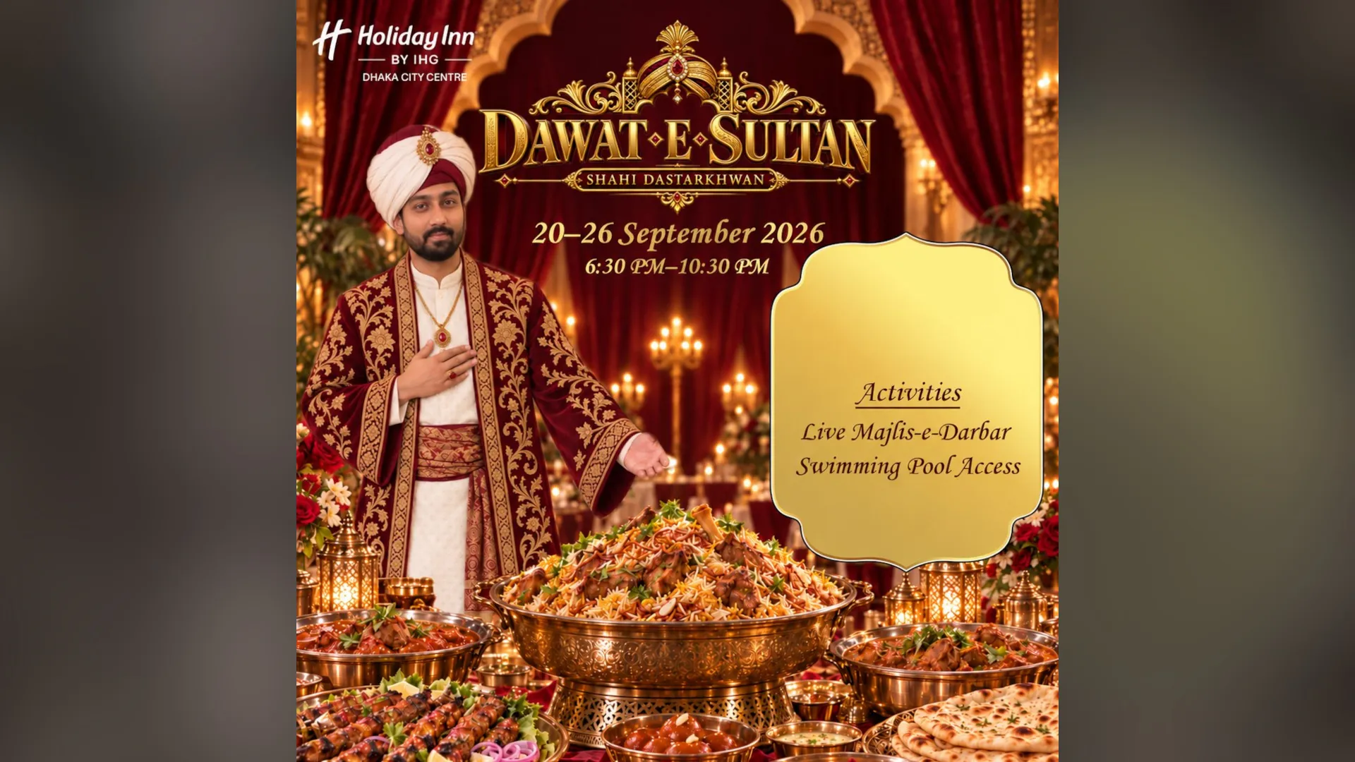 Holiday Inn Dhaka unveils "Dawat-E-Sultan" buffet festival