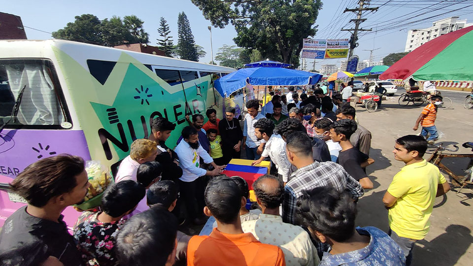 ‘Nuclear Bus’ starts its journey