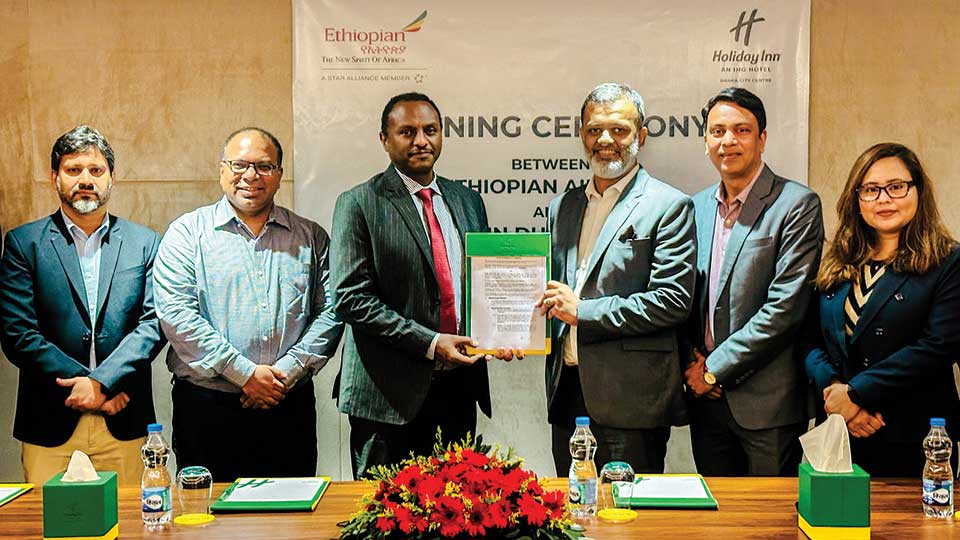 Ethiopian Airlines, Holiday Inn Dhaka ink strategic partnership