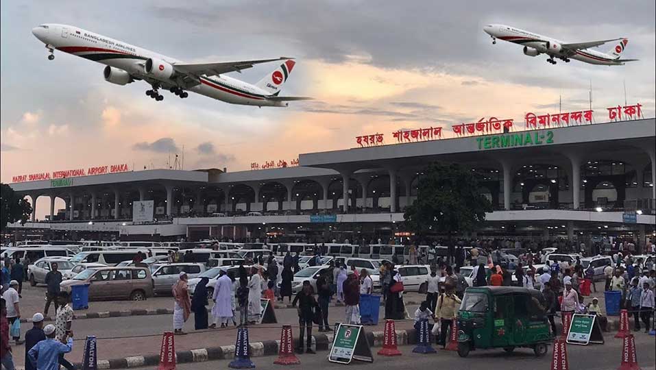রেকর্ড ১৭ মিলিয়ন যাত্রীর যাতায়াত - শাহজালালের আয় ২৪০০ কোটি টাকা